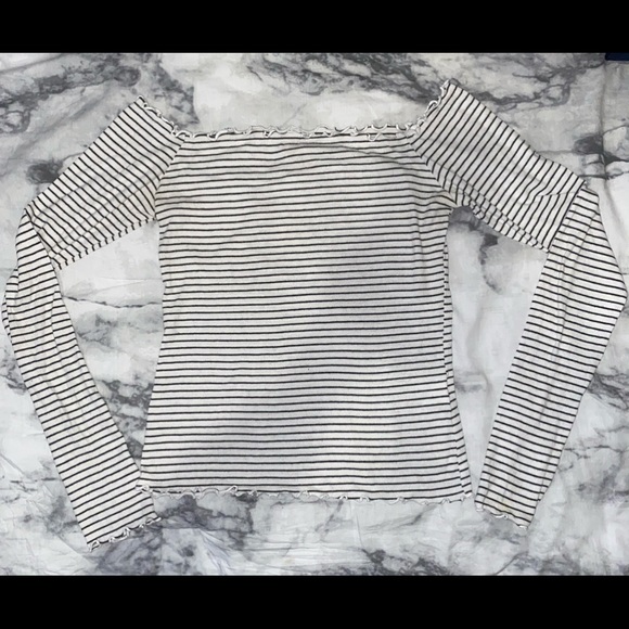 HOLLISTER Off the Shoulder Ribbed Top - Picture 1 of 3